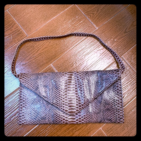 Handbags - Vegan leather snake skin print purse